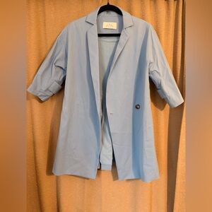 Pearl by Lela Rose Light Blue Blazer Coat Women’s size Small